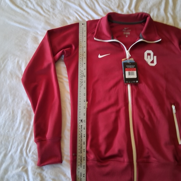Nike OU Sooners Red Zip-Up Jacket - Picture 6 of 7